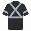 An image of a Custom Big K 100 Percent Soft Polyester Traffic Safety TShirt in Black!