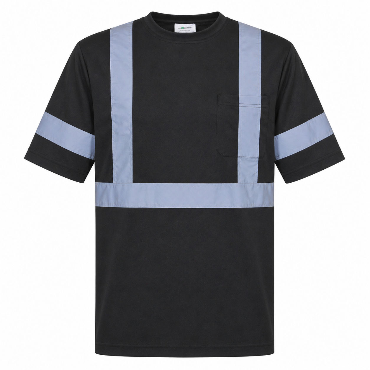 Big K 100 Percent Soft Polyester Traffic Safety TShirt in Black