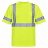An image of a Custom Big K 100 Percent Soft Polyester Traffic Safety TShirt in Lime!