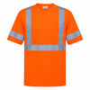 An image of a Custom Big K 100 Percent Soft Polyester Traffic Safety TShirt in Orange!