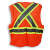 Am image of a Custom Big K 100 Polyester Mesh Safety Vest in Orange!