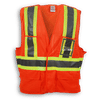 Am image of a Custom Big K 100 Polyester Mesh Safety Vest in Orange!
