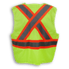Am image of a Custom Big K 100 Polyester Safety Vest in Lime!