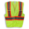Am image of a Custom Big K 100 Polyester Safety Vest in Lime!