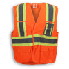 Am image of a Custom Big K 100 Polyester Safety Vest in Orange!