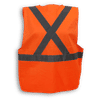 Am image of a Custom Big K 100 Polyester Safety Vest with Zipper in Orange!