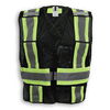 Am image of a Custom Big K 100 Polyester Soft Mesh Safety Vest in Black!
