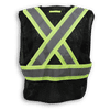 Am image of a Custom Big K 100 Polyester Soft Mesh Safety Vest in Black!