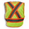 An image of a Custom Big K 100 Polyester Soft Mesh Safety Vest in Lime!