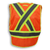Am image of a Custom Big K 100 Polyester Soft Mesh Safety Vest in Orange!