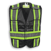 Am image of a Custom Big K 100 Polyester Tear Away Safety Vest 102 in Black!