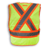 Am image of a Custom Big K 100 Polyester Tear Away Safety Vest 102 in Lime!