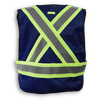 Am image of a Custom Big K 100 Polyester Tear Away Safety Vest 102 in Navy!