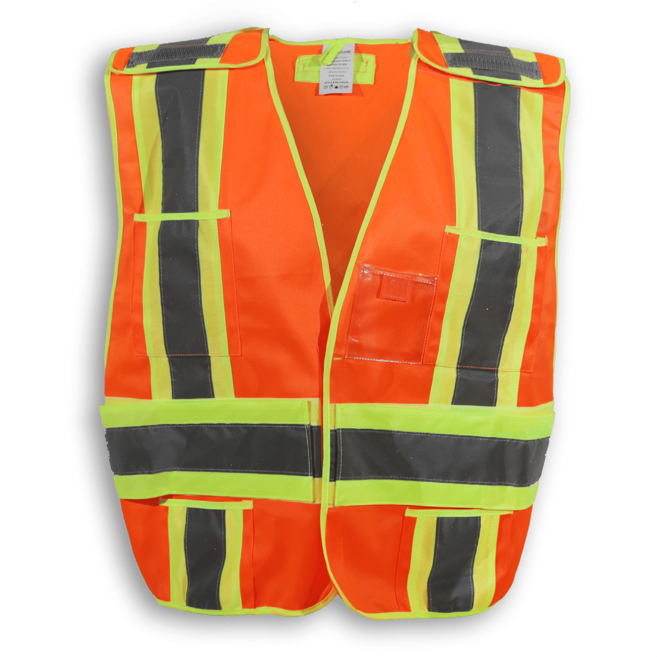 Big K 100 Polyester Tear Away Safety Vest 102 in Orange