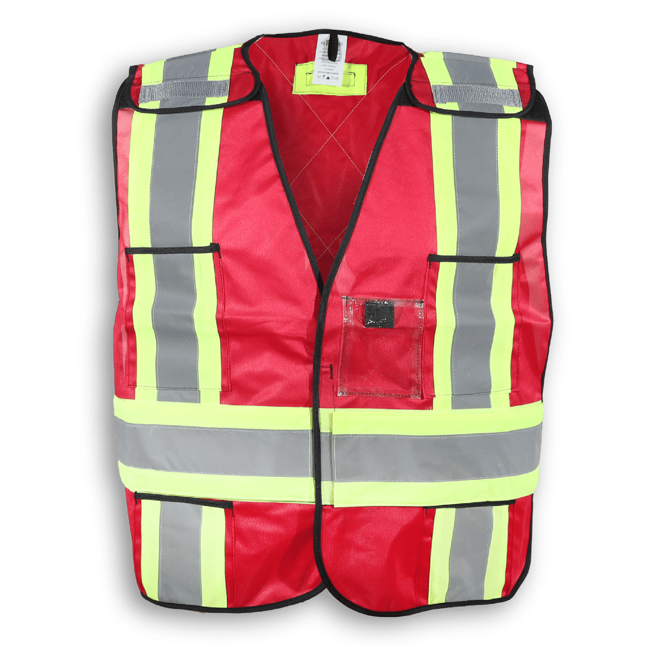 Big K 100 Polyester Tear Away Safety Vest 102 in Red