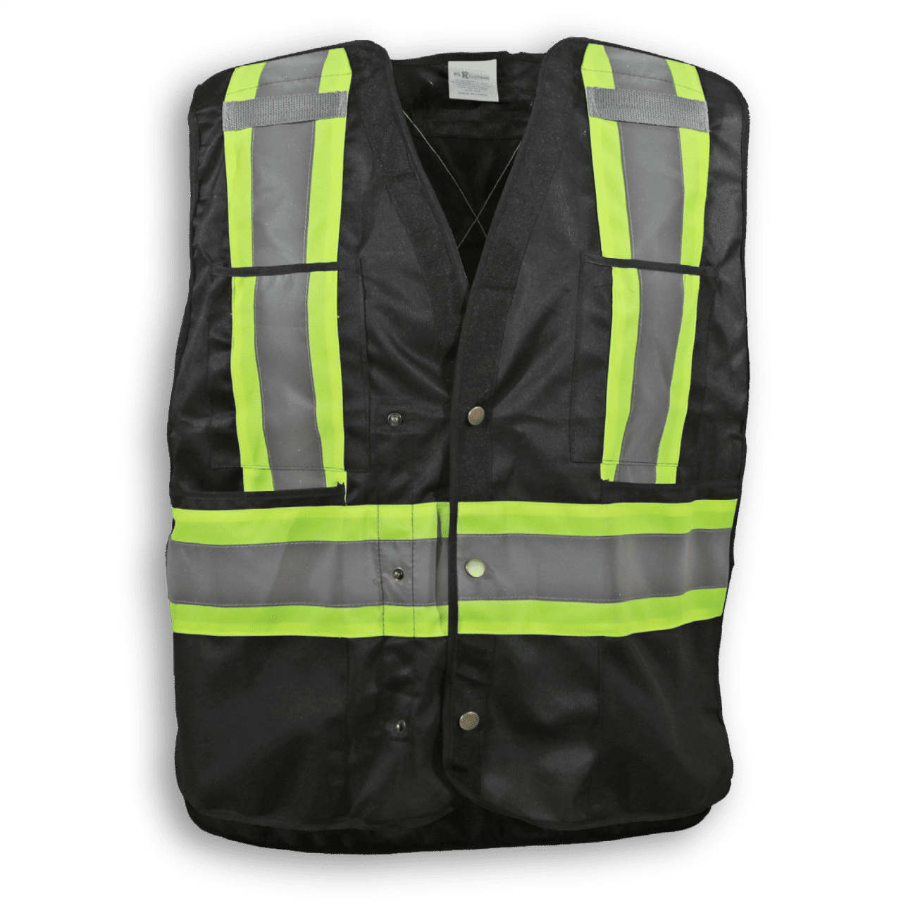 Big K 100 Polyester Tear Away Safety Vest 139 in Black