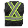 Am image of a Custom Big K 100 Polyester Tear Away Safety Vest 139 in Black!