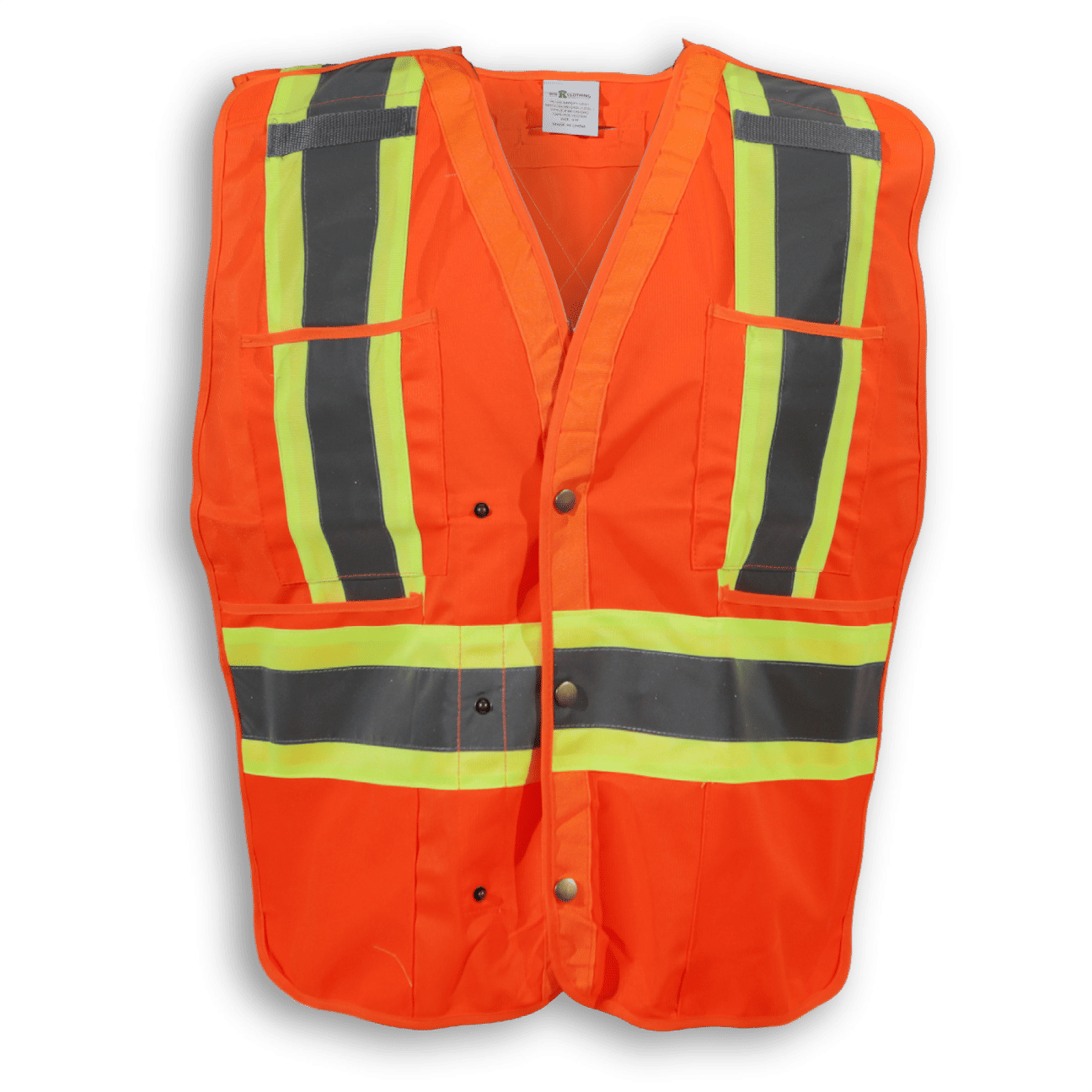 Big K 100 Polyester Tear Away Safety Vest 139 in Orange