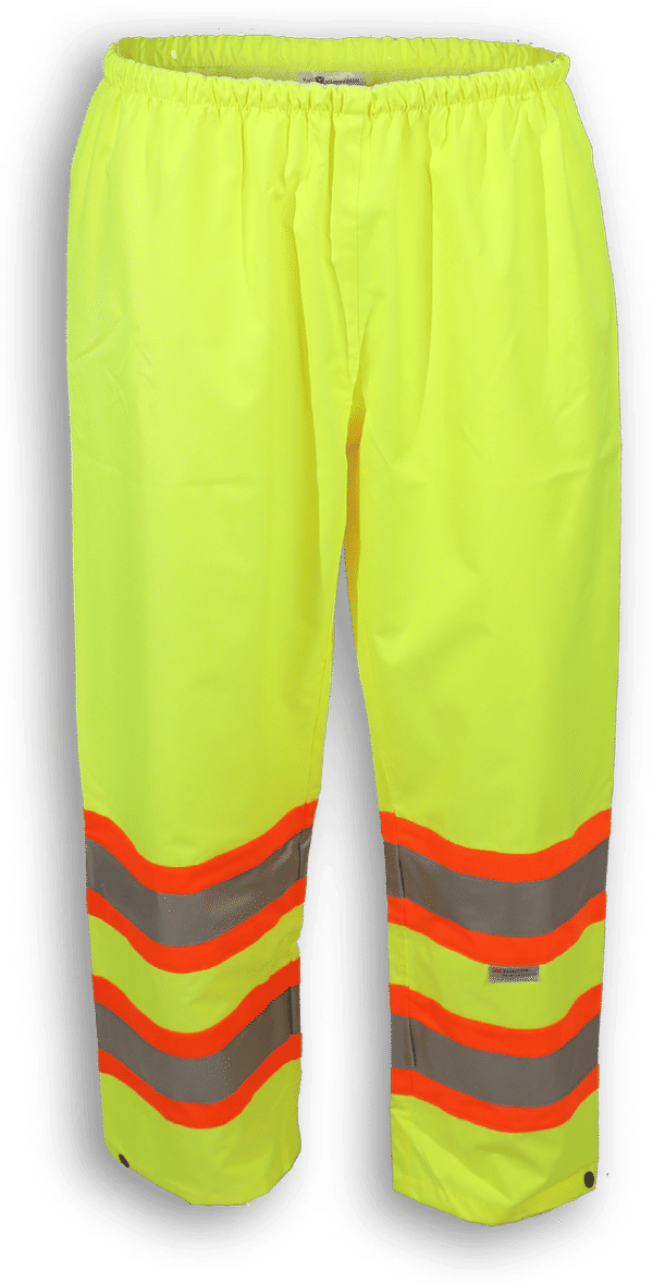 An image of a Custom Big K 300 Denier Polyester Rain Pant in Lime!