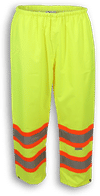 An image of a Custom Big K 300 Denier Polyester Rain Pant in Lime!