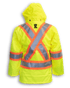 Am image of a Custom Big K 3 in 1 Rain Jacket in Lime!