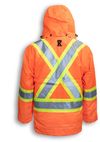 Am image of a Custom Big K 3 in 1 Rain Jacket in Orange!