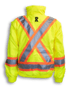 An image of a Custom Big K 5 in 1 Rain Jacket in Lime!