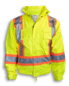 An image of a Custom Big K 5 in 1 Rain Jacket in Lime!