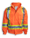 Am image of a Custom Big K 5 in 1 Rain Jacket in Orange!