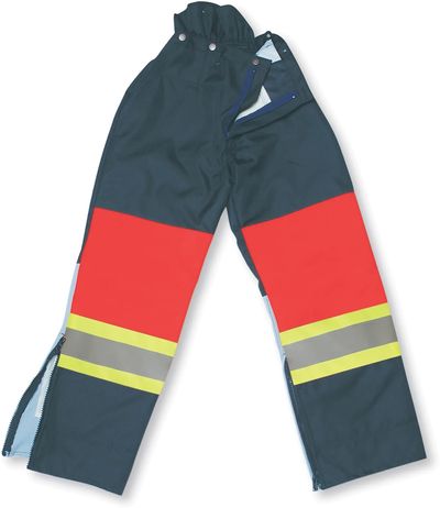 Am image of a Custom Big K 600 Denier Front Polyester Back Padded 3600 Fallers Pants in Orange!