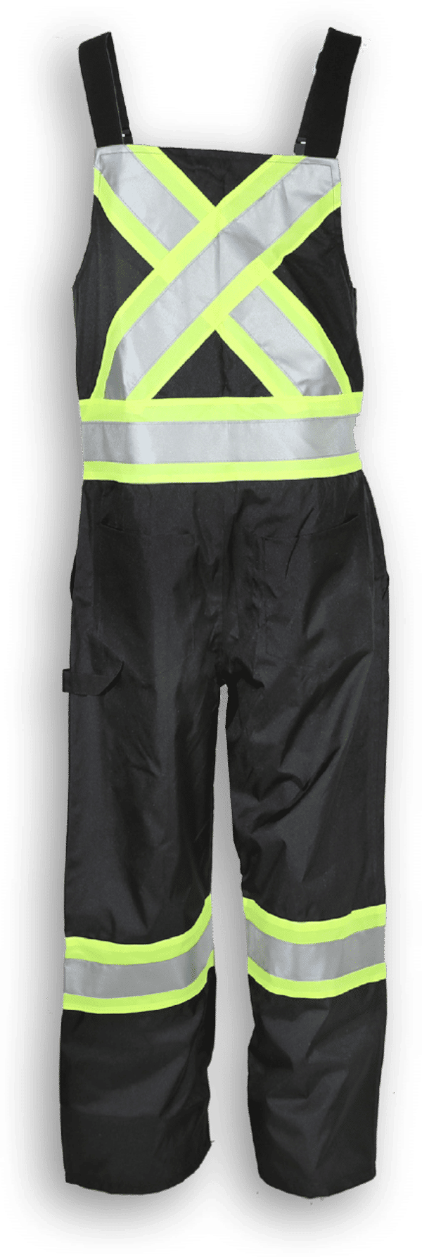 Am image of a Custom Big K Bib Rain Pant in Black!