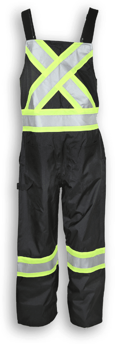 Am image of a Custom Big K Bib Rain Pant in Black!