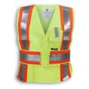 Am image of a Custom Big K Clothing Indura Ultrasoft FR Traffic Safety Vest in Lime!