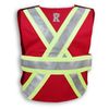 Am image of a Custom Big K Clothing Indura Ultrasoft FR Traffic Safety Vest in Red!