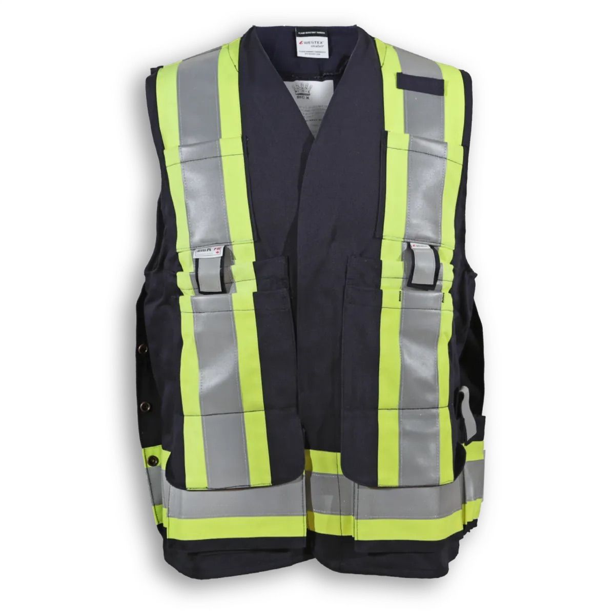 Big K Clothing Indura Ultrasoft Surveyor Safety Vest in Black