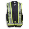 Am image of a Custom Big K Clothing Indura Ultrasoft Surveyor Safety Vest in Black!