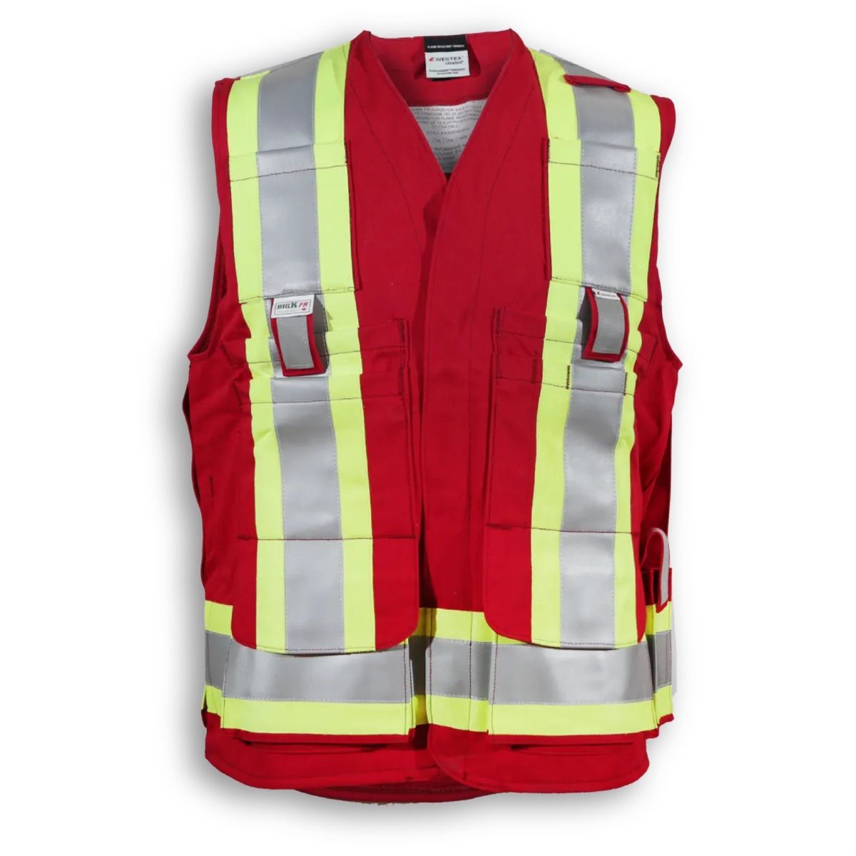 Big K Clothing Indura Ultrasoft Surveyor Safety Vest in Red