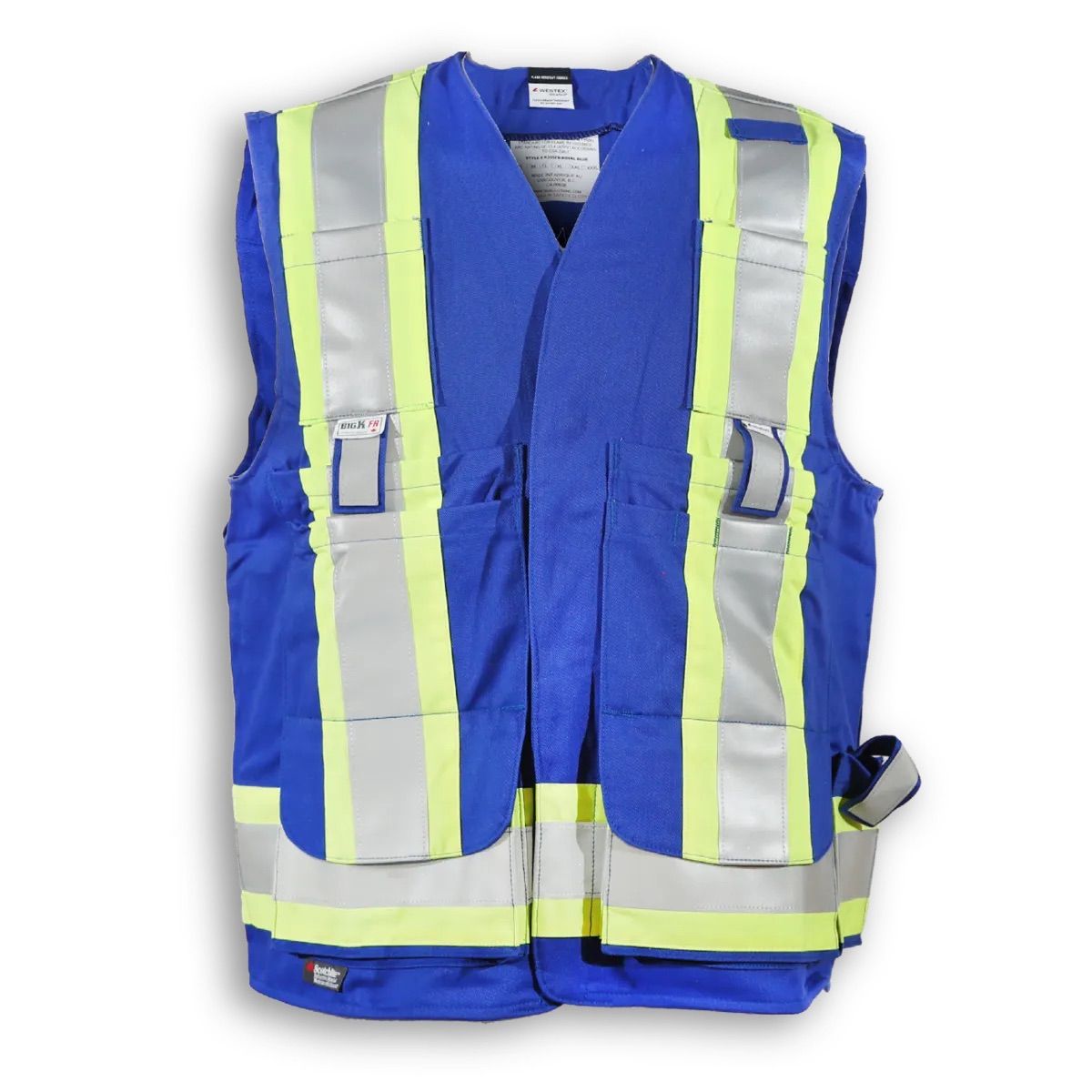 Big K Clothing Indura Ultrasoft Surveyor Safety Vest in Royal Blue