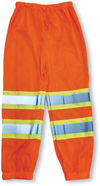 Am image of a Custom Big K Clothing Mesh Polyester Pant in Orange!