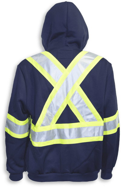 Am image of a Custom Big K Cotton Zip Hoodie with Detachable Hood in Navy!