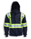 Am image of a Custom Big K Fire Retardant Treated Hoodie in Navy!