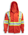 Am image of a Custom Big K Fire Retardant Treated Hoodie in Orange!