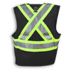 Am image of a Custom Big K Fire Retardant Ultrasoft Traffic Safety Vest in Black!