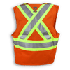 Am image of a Custom Big K Fire Retardant Ultrasoft Traffic Safety Vest in Orange!