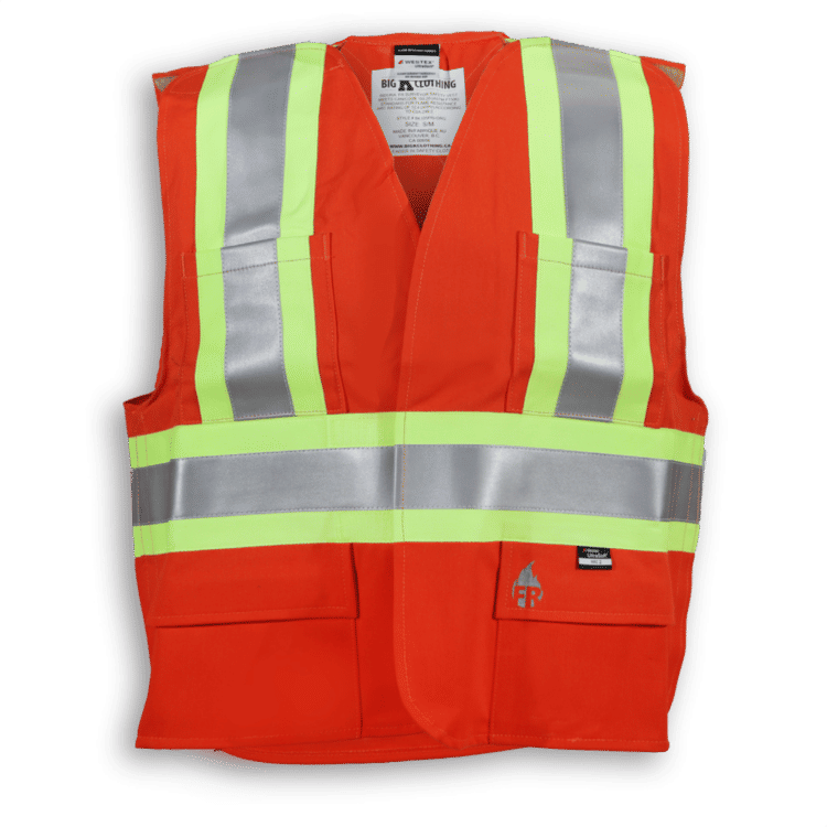Big K Fire Retardant Ultrasoft Traffic Safety Vest in Orange