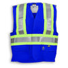 Am image of a Custom Big K Fire Retardant Ultrasoft Traffic Safety Vest in Royal Blue!