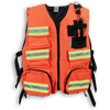 Am image of a Custom Big K First Aid Safety Vest in Orange!