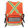Am image of a Custom Big K First Aid Safety Vest in Orange!