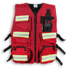 Am image of a Custom Big K First Aid Safety Vest in Red!