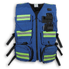 Am image of a Custom Big K First Aid Safety Vest in Royal Blue!